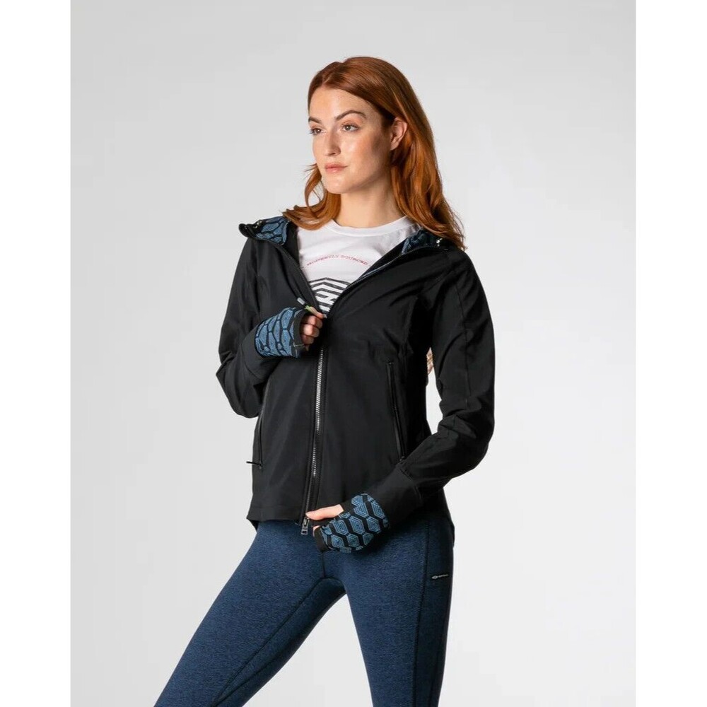 Hemp Black Belmont Full Zip Jacket Women's Size S Black MSRP $198